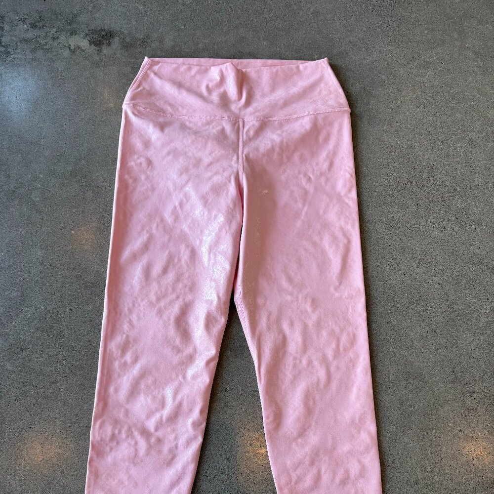 Carbon38 Shimmer Baby Pink Leggings